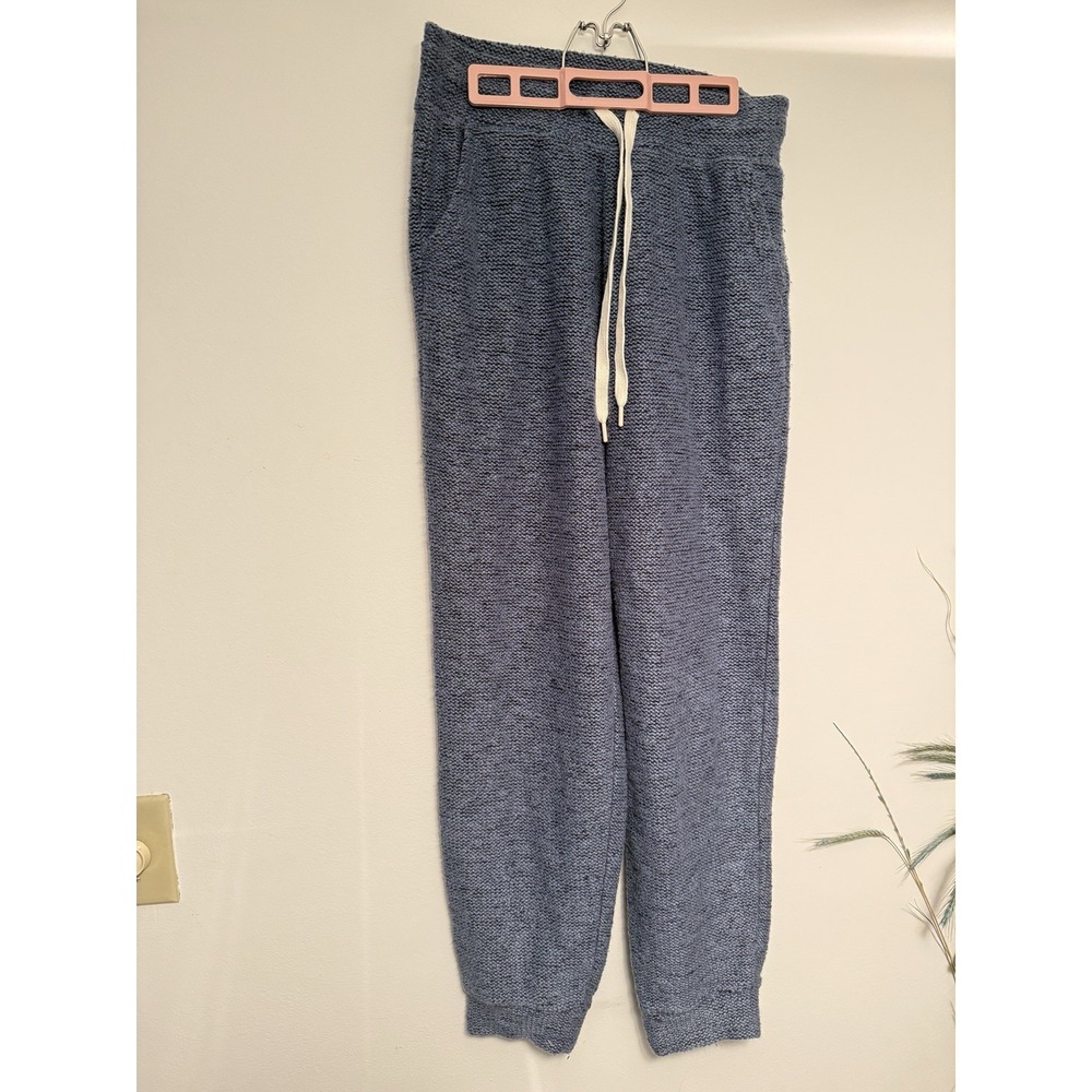 Offline by Aerie Snow Day Jogger Sweat pants Textured Blue Drawstring Women L